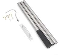 Vasiumic Kit de sistema de gancho desplegable de escalera de ático de acero inoxidable para mayor seguridad, para un fácil acceso al almacenamiento de loft, para una cuerda duradera, repuesto