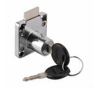 Vasiumic Llaves plateadas para gabinetes de 10 mm a 20 mm de grosor, cerradura de armario de aleación para el hogar, cerradura de armario con 2 cerraduras de leva, buzón, cajón de zinc