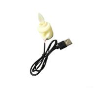 Vasiumic Luz parpadeante accionada por USB de la vela de la llama LED con efecto oscilante realista, alambre de los 50Cm para la decoración casera y los acontecimientos