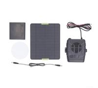 Vasiumic Panel solar monocristalino de 20 W con calentador y salida USB para mascotas calentamiento de casa de mascotas camping RV uso al aire libre patrón negro transportable