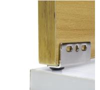Vasiumic Paquete de 2 bisagras de puerta pivotantes ocultas resistentes para puertas y armarios de madera, eje de acero de 40 x 18 mm con posicionamiento de succión único de 47 mm, negro/plateado