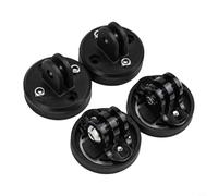 Vasiumic Paquete de 4 soportes delanteros extendidos para computadora Garmin Bike o soporte para faros delanteros, 2 x dos pies y 2 x tres pies, negro (juego A)
