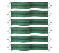 Vasiumic Paquete de 6 cinturones de silla de gravedad gruesa reforzados con ganchos para patio, reclinable, antigravedad, para tumbona, color negro (verde)