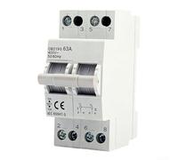 Vasiumic Protector eléctrico montado corto interbloqueado manual doble interruptor 3p 1p con transferencia de instalación de riel 4p sistemas de disyuntor riel DIN 2p (2P)