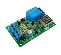 Vasiumic Relé de retardo ajustable de 12 V con No/Contactos Compacto 70x40mm Proyectos Electrónicos Diy Pantalla de Cuenta Regresiva Digital 1 a 99s/min Temporizador