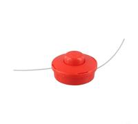 Vasiumic Repuesto de carrete de línea de alimentación para recortadora de gasolina, M10 x 1.25, cepillo de césped de tuerca inversa, rojo y negro (A)