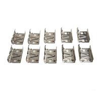 Vasiumic Salida de energía Plata 10pcs Clips de drenaje de panel solar Aleación de aluminio Eliminación de lodos 30/35mm Módulos fotovoltaicos eficientes para la limpieza (30MM)
