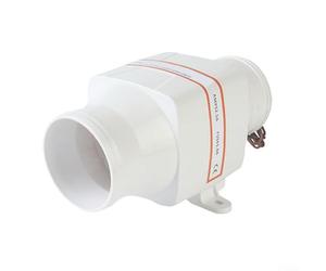 Vasiumic Soplador eléctrico de sentina marino en línea de 4 pulgadas, 12 V, 270 CFM con carcasa ABS para ventilación de aire de barco, ventilador de CC de funcionamiento silencioso