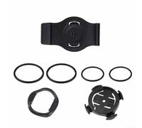 Vasiumic Soporte para reloj de bicicleta Fenix 3 5x 5xPlus 6x 7x 8, compatible con manillar de 20 mm, 22 mm, 26 mm, soporte ABS negro con bandas de goma (20 mm)