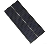 Vasiumic Tablero solar de jardín 6v 12v panel de carga de resina epoxi de silicio al aire libre 213x92mm 2.5w luces pequeños sistemas suministro monocristalino (2.5W 12V - 213 X 92)