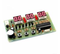 Vasiumic Tener interruptor de botón Proyectos Alarma Cronómetro Temporizador de cuenta regresiva 92x50mm Reloj digital electrónico 12v Kit de bricolaje Tener