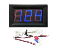 Vasiumic Termómetro industrial, Medidor de alta temperatura, Medidor de termopar tipo K, Monitor de temperatura digital, Pantalla de temperatura integrada (rojo)