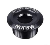 Vasiumic Tornillo de fijación de brazo de manivela M20 CNC 7075 Tapa de rosca de aleación de aluminio compatible con FC-4500 FC-5600 negro (20 mm negro)