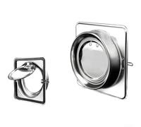 Vasiumic Válvula de retención de acero inoxidable para ventilación de campana de cocina y escape de baño, válvula de prevención de retención con resistente al calor hasta 150 °C, (180 mm)