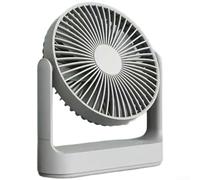 Vasiumic Ventilador colgante de pared de 4000 mAh, gran angular de 270°, silencioso, carga rápida, ventilador de refrigeración de escritorio, gris espacial para oficina en casa (B gris)