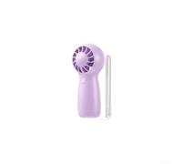 Vasiumic Ventilador de mano recargable con refrigeración de 20000 rpm, ventilador portátil de 4 velocidades para viajes al aire libre, ventilador de escritorio personal silencioso con cordón, morado