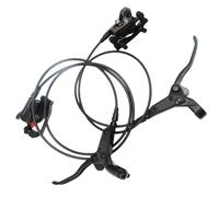 Vasiumic ZTZ - Juego de frenos de disco hidráulicos para bicicleta de montaña con palancas de aleación de aluminio, pinzas de 2 pistones, aceite mineral prepurgado, líneas de 850 mm, 1350 mm, rotores