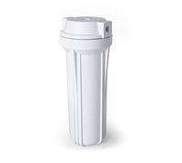 Vaso 10″ Blanco Rosca 1/4″ para BbBasic y EUR-35. Fabricado en Polipropileno reforzado, estudiado para evitar fugas de agua. Vaso porta filtro de recambio osmosis inversa. Bbagua.