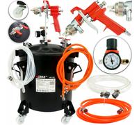 Vaso a presión neumático para blanqueamiento 20L sobre ruedas - pintura en aerosol