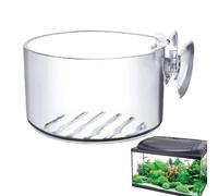 Vaso acrílico para plantas acuáticas, soporte para macetas con succión, tazas de plantas acuáticas, herramienta de decoración para acuarios de agua salada y agua dulce