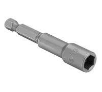 Vaso adaptador magnético 1/4" de 9 mm, ideal para conectar herramientas eléctricas y asegurar un ajuste preciso.