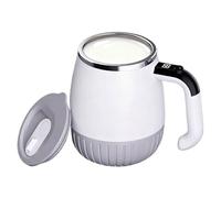 Vaso agitador magnético automático, con indicador de temperatura, vaso eléctrico para mezclar con agitador magnético, para té, leche, bebidas, cafetería, hogar, cocina, escritorio, camping