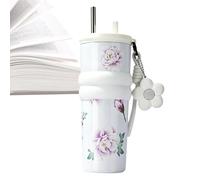 Vaso aislado de acero inoxidable 24oz - 201 Stainless Steel Shell 316 Śtainless Śteel Liner 710ml 27x7cm Lid And Straw Unspecificed Color - Leakproof Coffee Cup - Portable Reusable Travel Bottle