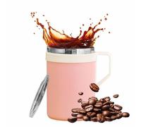 Vaso aislado de acero inoxidable de doble pared, tapa térmica, taza de cocina, protector de temperatura de bebidas, artículo de regalo para mujeres y hombres, hogar, oficina, bar, cumpleaños, Navidad