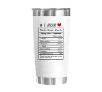 Vaso aislado para mamá, taza de té novedosa, vaso de agua decorativo, taza de café aislada, soporte para bebidas frías y calientes para regalo de cumpleaños, hidratación diaria, accesorio de rutina