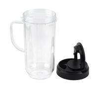 Vaso Alto De 22 Oz Con Tapa Abatible, Compatible Con Licuadoras MagicBullet MB1001 De 250 W, A Prueba De Fugas.