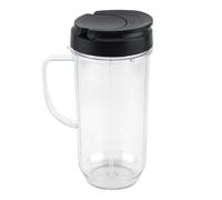 Vaso Alto De 22 Oz Con Tapa Abatible For Llevar, Repuesto Compatible Con Licuadoras Magic Bullet MB1001 De 250 W