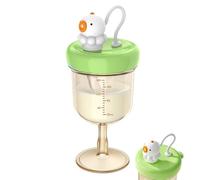 Vaso Antiderrame para Niños con Diseño de Copa de Vino,Diseño Divertido Portátil a Prueba de Derrames,para Senderismo, Camping, Picnic, Guardería, Excursiones - Biberón para Comer y Beber Fuera de Cas