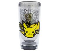 Vaso antivuelco Drop Safe Pokémon Crazy Mess de doble pared 625 ml - Vaso de plástico sin BPA con sistema Smartgrip que no se vuelca, idea de regalo