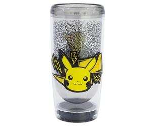 Vaso antivuelco Drop Safe Pokémon Crazy Mess de doble pared 625 ml - Vaso de plástico sin BPA con sistema Smartgrip que no se vuelca, idea de regalo