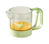 Vaso batidor de huevos manual - Recipiente para mezclar con prensa manual, herramienta portátil de preparación de alimentos | Recipiente para batir estilo empuje, vaso para mezclar resistente a derram