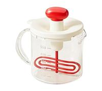 Vaso Batidor Mezclador De Huevos - Utensilio Manual Antideslizante Con Escala Para Cocina | Taza Medidora Cocina | Para Hogar Apartamento Diario Hornear Cocinar Crema Leche Polvo Marinadas