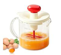Vaso batidor para agitar: mezclador manual, recipiente de medición de líquidos de precisión, accesorio para espumar de adobo, olla de preparación de fondo estable | Utilidad culinaria para