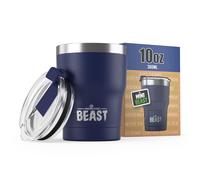 Vaso Beast de 10 oz de acero inoxidable con aislamiento al vac o para caf y hielo, termo de viaje de doble pared (azul rey)