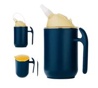 Vaso/beber/vaso con pico para adultos con discapacidad, con asas de agarre, boquilla antijeringa y tapa de viaje, para uso diario en caso de dificultades de tragar