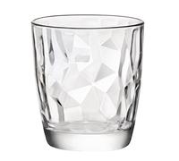 Vaso Bormioli Rocco Diamond Vidrio 390 ml ( 1 Unidad ) | Transparente, Vidrio, formato bajo, acabado con relieve
