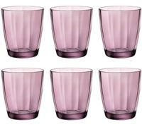 Vaso Bormioli Rocco Pulsar Morado Vidrio 305 ml 6 Unidades