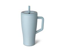 Vaso Brate Era de 30 oz con asa y pajita | Vaso t?rmico 100 % herm?tico con tapa y pajita | Hecho de acero inoxidable | Compatible con portavasos