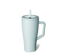 Vaso BrMate Era de 30 oz con asa y pajita | Vaso t?rmico 100 % herm?tico con tapa y pajita | Hecho de acero inoxidable | Compatible con portavasos B