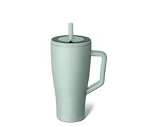 Vaso BrMate Era de 30 oz con asa y pajita | Vaso t?rmico 100 % herm?tico con tapa y pajita | Hecho de acero inoxidable | Compatible con portavasos B
