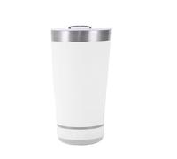 Vaso con altavoz en la parte inferior - Vaso de acero inoxidable de 16 onzas, tazas de agua de viaje, sellado al vacío | para bebidas para campistas Viajeros Playa Tailgat