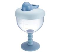 Vaso con boquilla de vino de 180 ml con tapa y boquilla, efecto de aprendizaje con marcas de medición fáciles de leer, para niñas a partir de 12 meses, para casa, interior, exterior,