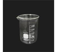 vaso con escala de medición, Paquete de 1 vaso precipitados borosilicato con graduación y pico, 25-1000 ml(500)