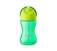 Vaso con pajita Avent +12 meses 300ml Verde