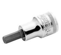 Vaso con punta y cuadradillo de 3/8" para tornillos de cabeza hexagonal de 10 mm