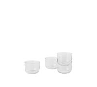 Vaso Corky 4uds Transparente 6 cm